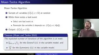 Probabilistic Methods 7-1: Moser-Tardos Algorithm
