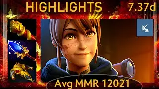 ⭐ 7.37d Marci |K+A-D - 22 KP - 69%| Offlane Highlights - Dota 2 Top MMR