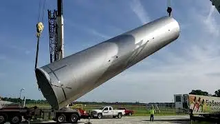 How install Godzilla tall, 40,000-gallon wine tanks