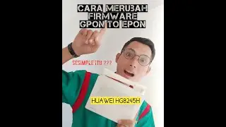 Konfigurasi Upgrade Firmware Gpon To Epon,Simple Ga Pake Ribet!!