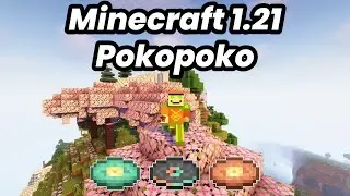 Relaxing to Pokopoko by Kumi Tanioka While Flying in Minecraft