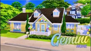 Fun Home for a Gemini ♊️// The Sims 4 Speed Build