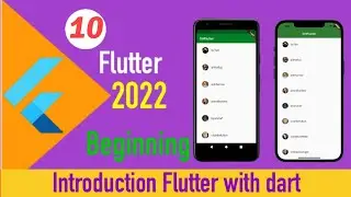 Introduction Flutter with dart - Flutter Crash Course For Beginners 2022 Part 10
