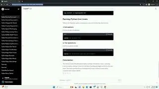 python terminal commands linux