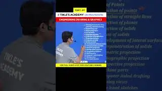 BASIC OF ENGINEERING DRAWING & ENGINEERING GRAPHICS PART 7 #shorts #tiklesacademy #engineering