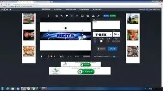 Как сделать шапку на ютюб быстро