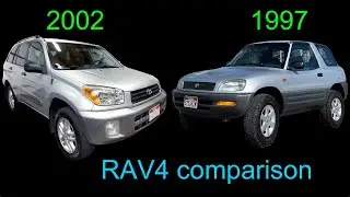 First and Second generation Toyota RAV4 comparison