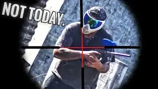 Paintball Sniper STOPS Aggressive Player!  --  Magfed Paintball