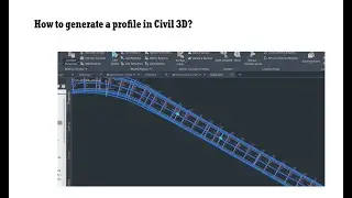 Civil 3d profile creation