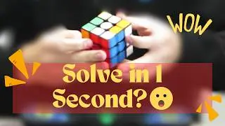 How to Solve the Rubik's Cube in 1 Second