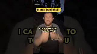 Merab FLYS Down a mountain to send a message to Cory Sandhagan 