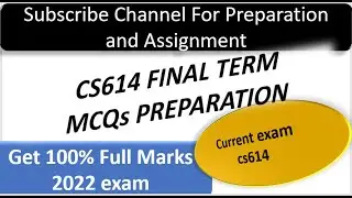 CS614 Final Term Solved MCQs Preparation File | CS614 final term preparation | Solved MCQs CS614