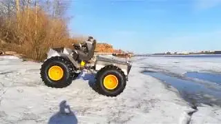 Вездеход Крош, 2018, первое  купание после зимы