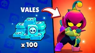 Peguei 100 VALES GRÁTIS e liberei a nova brawler LILY!!! BRAWL STARS