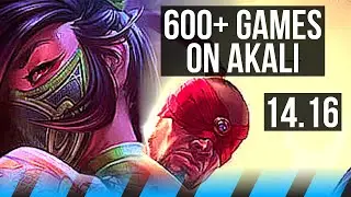 AKALI vs LEE SIN (MID) | 6/1/1, 600+ games | NA Master | 14.16