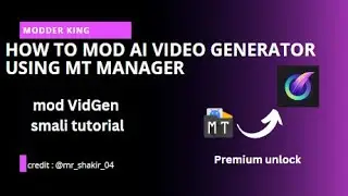 LEARN MODDING| How to MOD AI Video Generator VidGen using MT Manager |Smali Reverse Engineering|2023