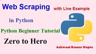 What is Web Scraping with Live Example using regular Expression in Hindi | Web Scraping Tutorial