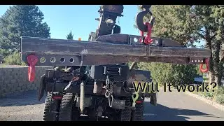 5 Ton Wrecker moving a Lath for Custom Exhaust Specialties