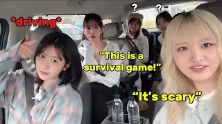 IVE members hilarious reactions to YUJIN’s driving skills (first time driving the members)