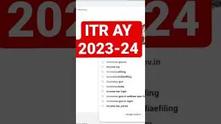 Itr 2023-24 || how to file itr 2023-24 || income tax return file online 2023-24 