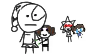 cassie hugs moon #fnaf #securitybreach #ruindlc #gregory #cassie #moondrop #sundrop #funny #hug#draw