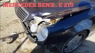 MERCEDES BENZ. E 210. как красят в гараже.
