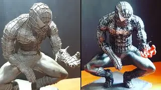 SPIDERMAN BLACK SUIT ( TOBEY MAGUIRE ) / CLAY / PLASTILINA