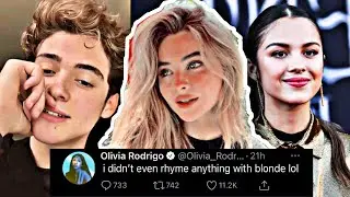 Olivia Rodrigo REACTS to Sabrina's new song 