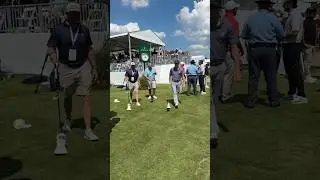The fellas have arrived at the range for their ceremonial tee shots. #CreatorClassic