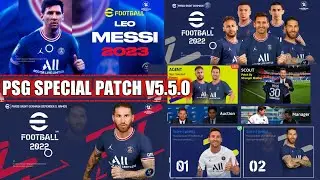 PES MOBILE PATCH V5.5.0 | PSG SPECIAL PATCH V5.5.0 | BEST PATCH FOR PES 21 MOBILE