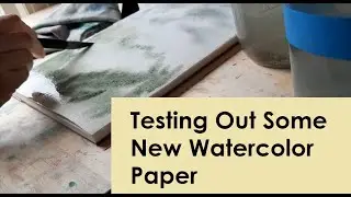 Painting a Misty Forest Scene on 300lb Watercolor Paper | Review/Tutorial | Watercolor with Hollis
