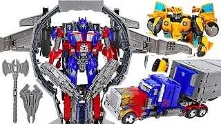 Transformers Dark of The Moon Optimus Prime and Bumblebee! | DuDuPopTOY