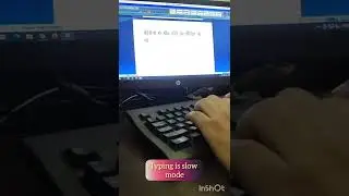 Typing speed Test#Typing on MS Word#slow speed mode#shorts