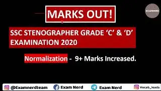 SSC Steno result 2021 marks  | SSC steno 2020 marks out | SSC steno final answey key 2021 | Examnerd