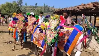 आदिवासी कोरकू जनजाति दीपावली शोभा डांस पाडर बैतूल @##कोरकू त्यौहार