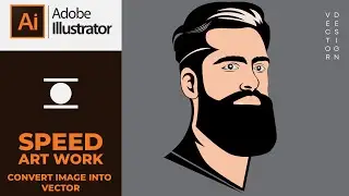 How To Convert Image Into Vector Portrait In Adobe Illustrator | Vector Portrait