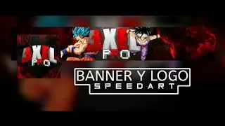 ✒Speed art #30 //🔥banner y logo para axel pro🔥//