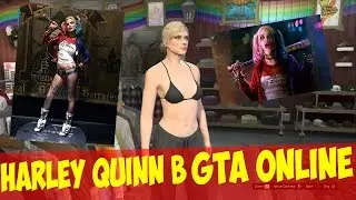 ГРИМ ПЕРСОНАЖА В СТИЛЕ HARLEY QUINN В GTA ONLINE