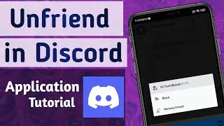 How to Unfriend or Remove Friend in Discord App tutorial in Hindi