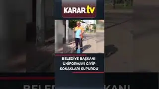 Belediye Başkanı Üniformayı Giydi, Süpürge Ve Faraşı Aldı Sokakları Süpürdü