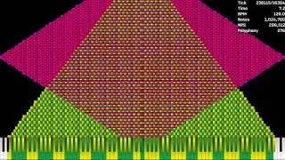 [MIDI] Different effects of the death diamond.