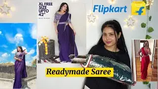 ready to wear saree ❤️😊 || readymade saree || anutechnology #meeshofinds #flipkart