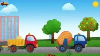 Car games Heavy Vehicle cartoons for kids Kamazka MYLT