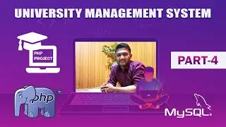 PHP & MYSQL || University Management System || University Heading || Custom CSS Apply || Part-4