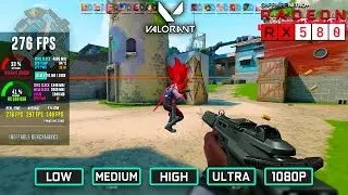 VALORANT: RX 580 + Ryzen 5 5600G - 1080p All Settings Tested