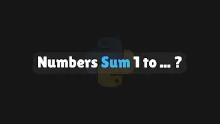 Sum of Numbers from 1 to N Using Loop | Python Beginner Exercise