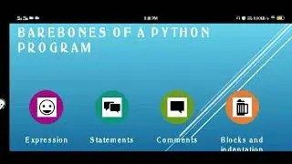 BAREBONES OF A PYTHON PROGRAM