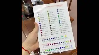 Regular Cut Cubic Zirconia Color Chart #cubiczirconia #gemstone #czstone