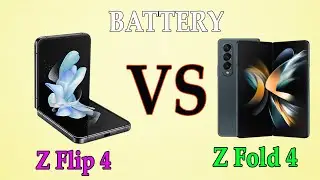 Z Flip4 vs  Z Fold4 - Battery Life DRAIN TEST