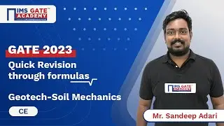 Geotech - Soil Mechanics for GATE | Quick Revision through Formulas by Sandeep Adari Sir